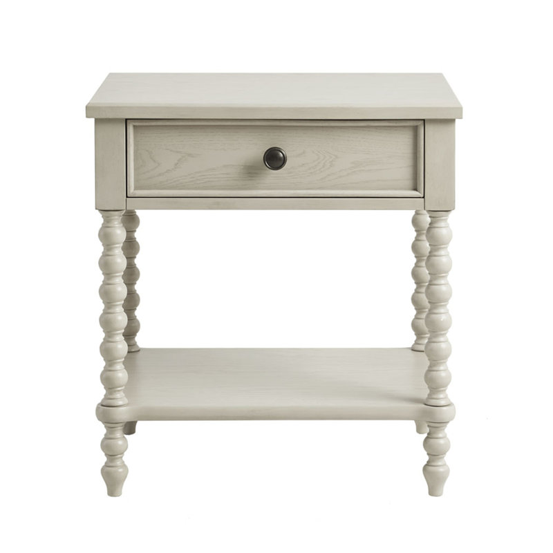 Table d'appoint Mid-Century moderne, Blanc
