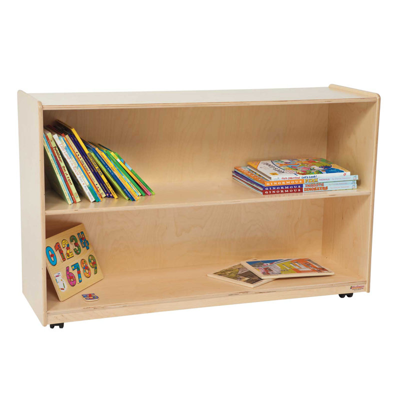 Bibliothèque mobile avec tablettes pleine longueur