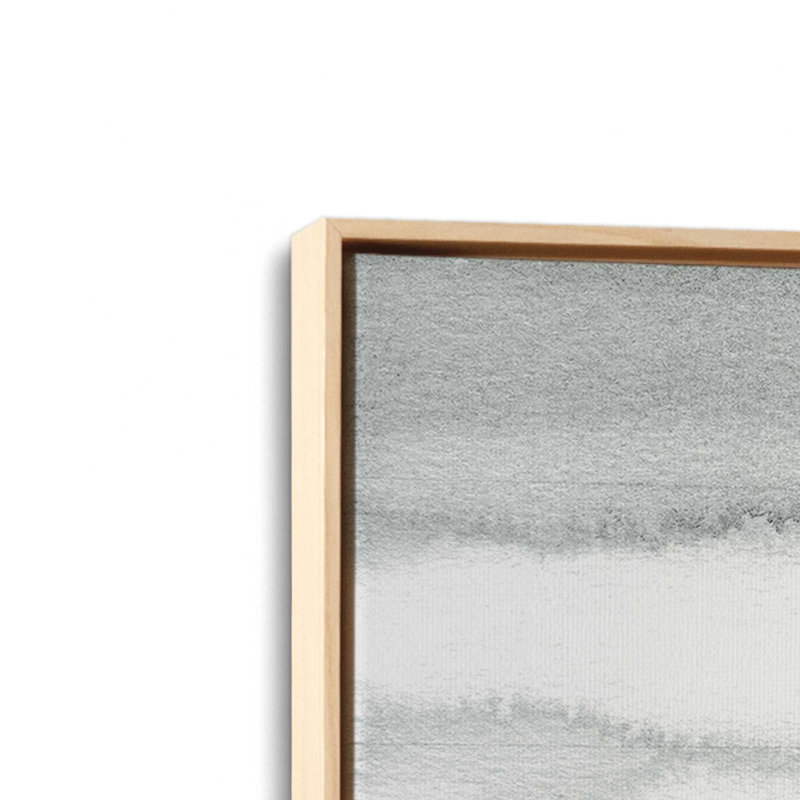 Impression sur toile Soft Gradient Stripes II, Cadre américain en érable flottant, H 18,75 po x l 12,75 po x P 1,75 po