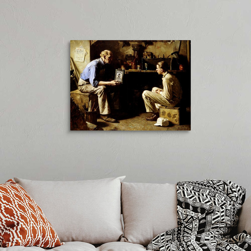 Art mural sur toile Norman Rockwell, H 24 po x l 32 po x P 1,25 po, Toile tendue