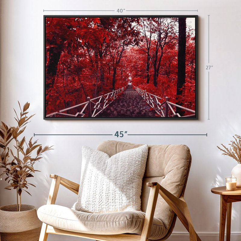 " Red Trees ", 40" H x 27" W