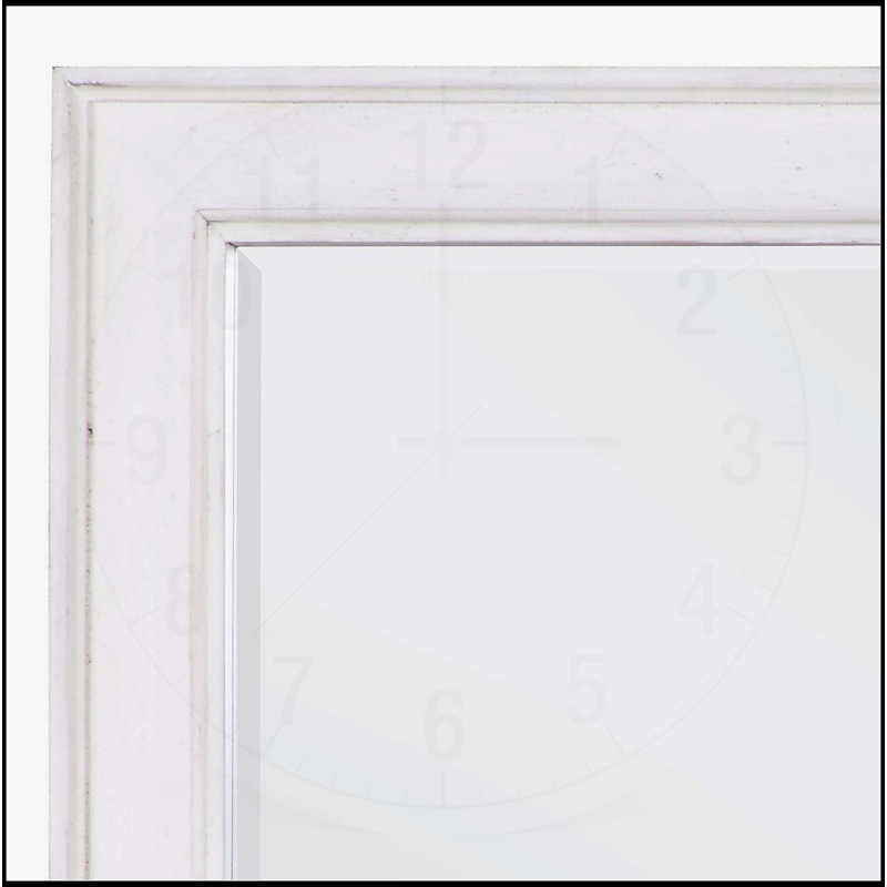Katia Weathered White Finish Mirror