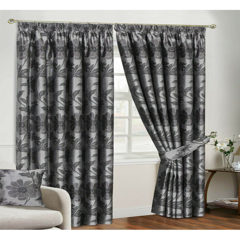 Fyffe Blackout Curtain Pair, 117 W x 183 D cm