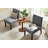 Accent Chair with Round Wood Table-80391809