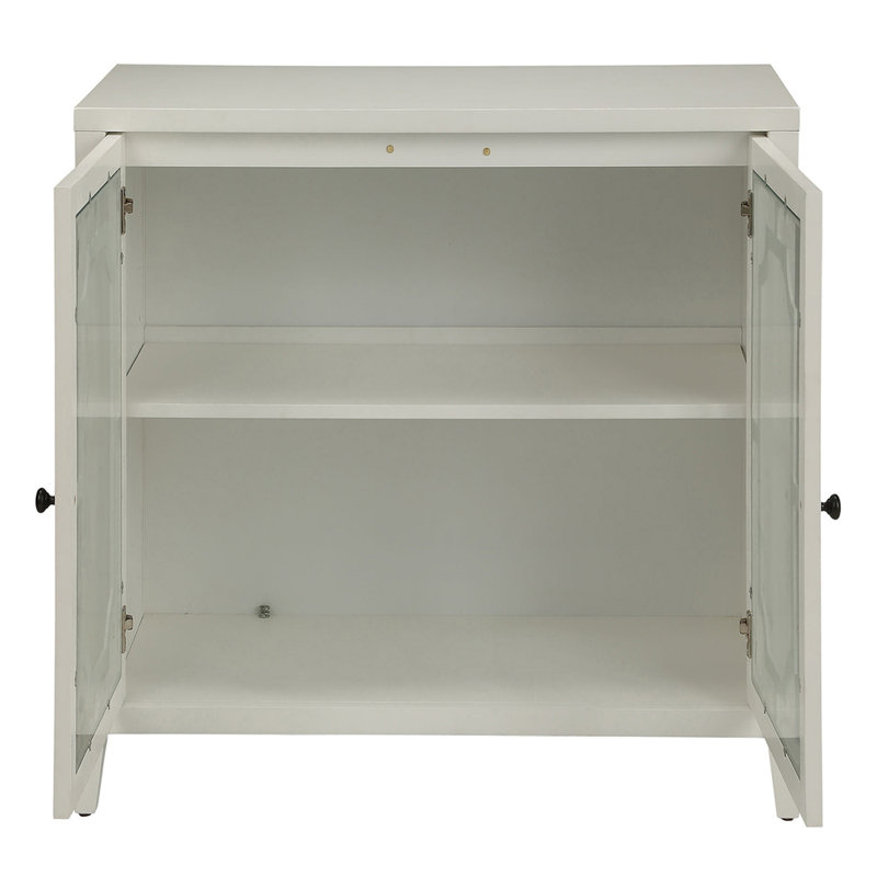 White Console Table with 2 Doors