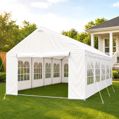 Outdoor Portable Pop Up Canopy Tent, Heavy Duty Folding Party Tent with Removable Sidewalls, Waterproof 210D Oxford Fabric, Adjustable Height, Easy Setup for Backyard, Wedding & Events