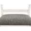 Chaises de salle à manger rembourrées à hauteur de comptoir 2 pièces, finition gris craie, coussin de siège, dossier moderne pour tabourets de bar transitionnels 2 pièces, gris, assise, surface évasée-134659708-134659711