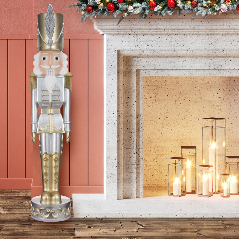 48" Christmas Nutcracker Gold/Silver