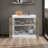 Napoles Utility Sink With Faucet Inclued And Integrated Stainless Steel Counter Top, Freestanding Cabinet With Two Doors, Metal Handles And Two Interior Shelves, Natural+White-129515778