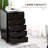 5 Drawer File Cabinet With Wheels, Brown - Enhances Organization In Office And Home Facilitates