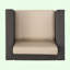Fauteuil club de 30 po de large Ellguth