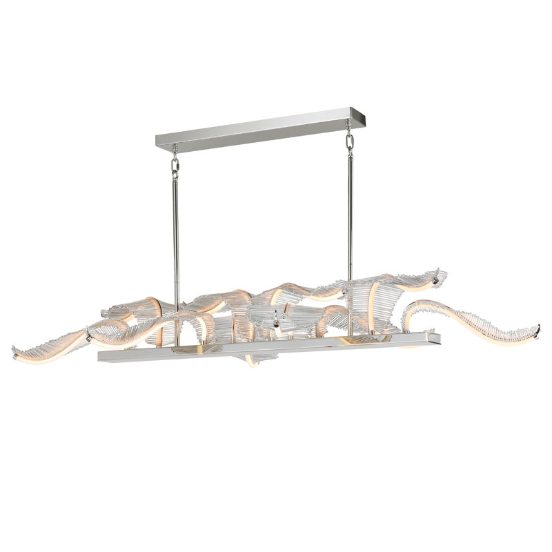 Lillet 10 - Light LED Pendant, Polished Nickel