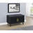 Black 2-door Storage Bench-854957110