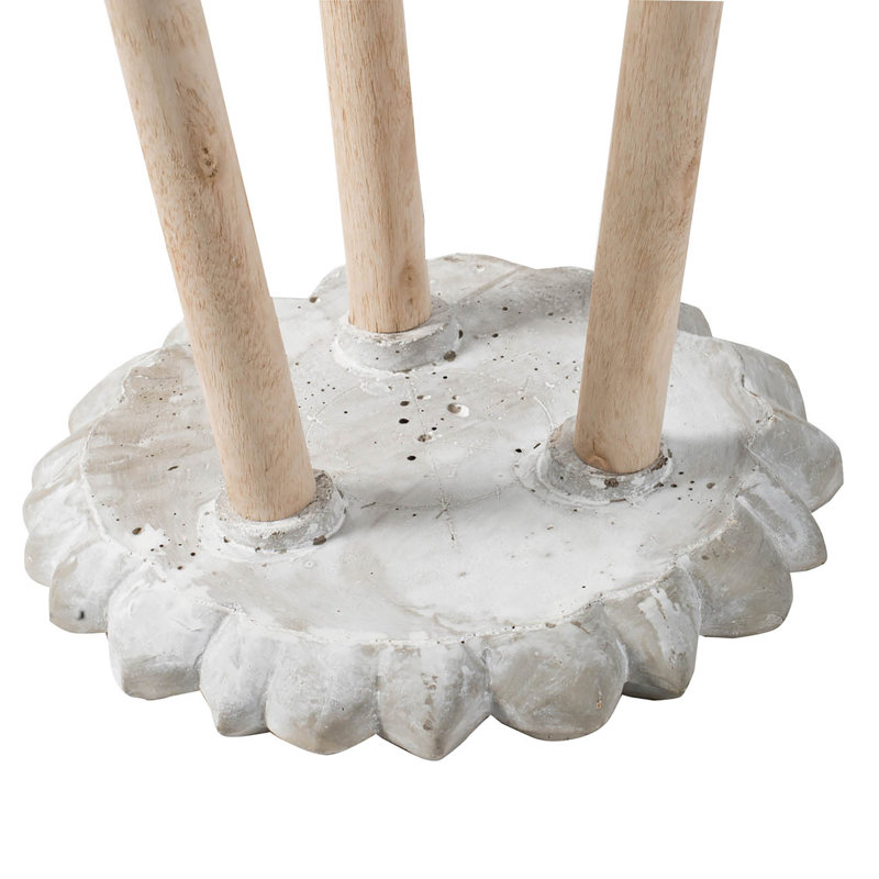 Feazell Concrete Top End Table