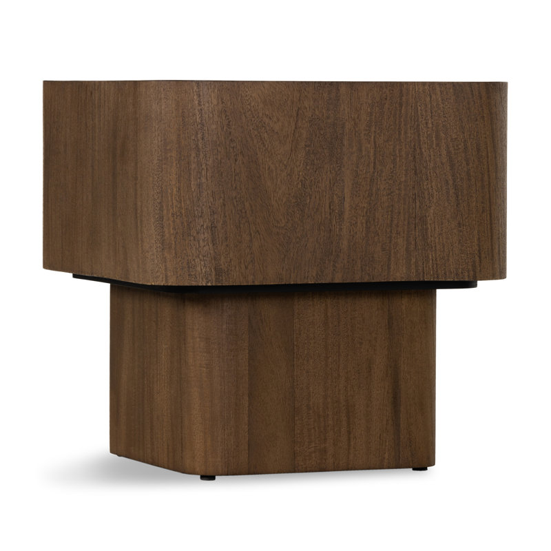 Blanco End Table, Warm Umber Burl