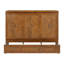 Grand lit escamotable, cadre de lit en bois de pin avec station de charge USB, brun, lit mural-1096511212