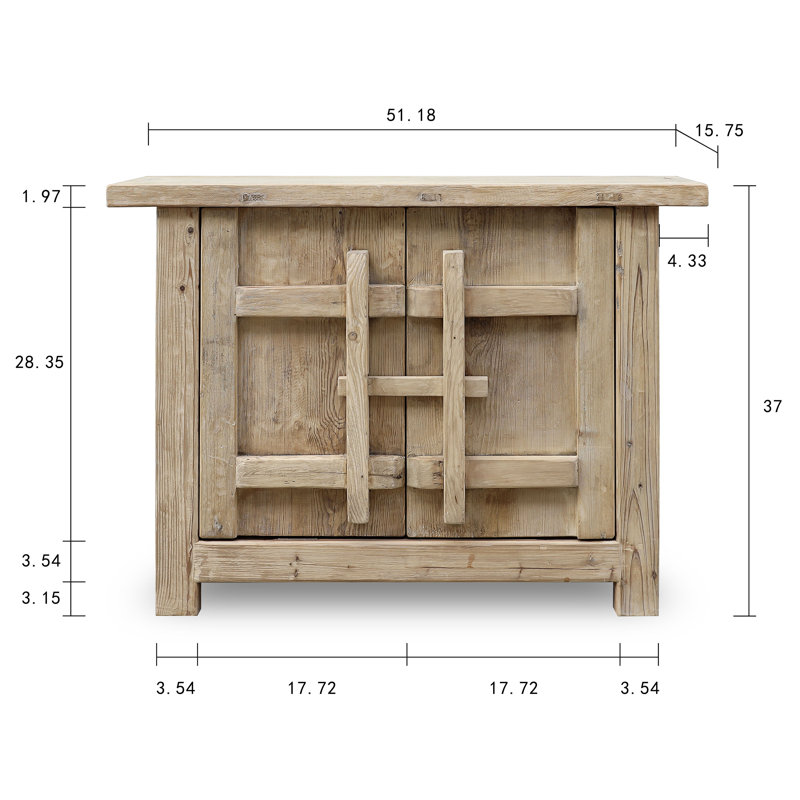 51'' W Solid Wood Yes