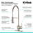 KRAUS Britt Single Handle Commercial Style Kitchen Faucet-98373827-98373820