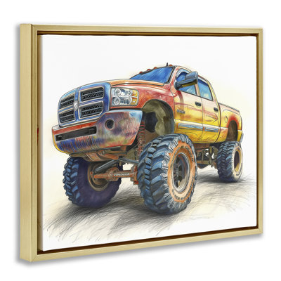 Lifted Offroad Truck Floating Frame, design by Steve Hunziker