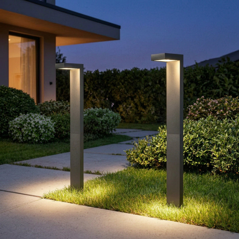 Éclairage de sentier basse tension 2 lumières DEL de jardin en fonte d'aluminium imperméable 150LM 4000K pour allée de jardin