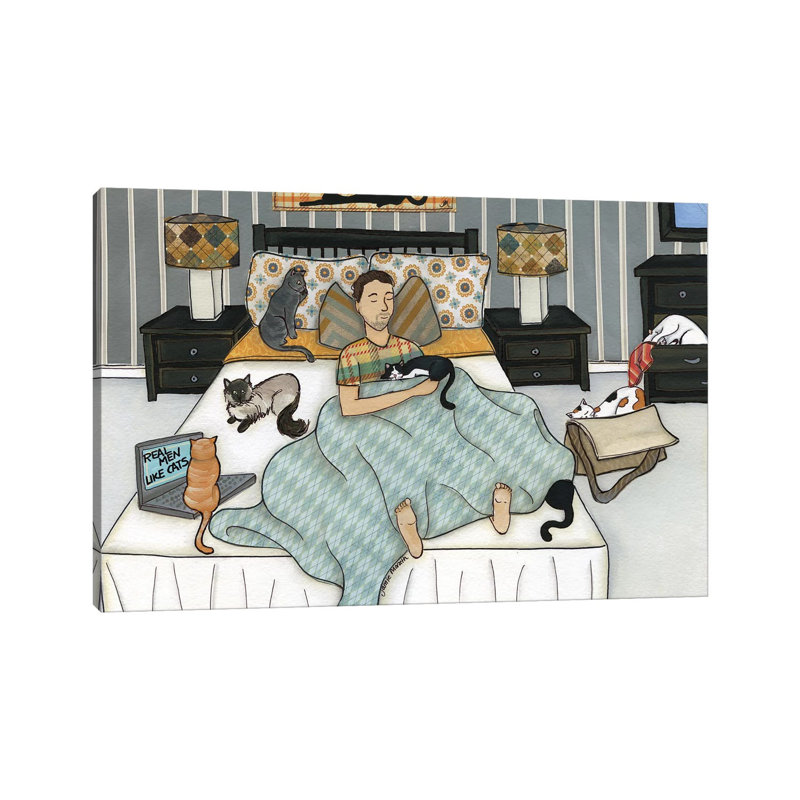 Real Men by Jamie Morath - Wrapped Canvas Painting, 20.32 cm H x 30.48 cm W