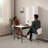Large Fold-Out Convertible Writing Table for Space Saving, White