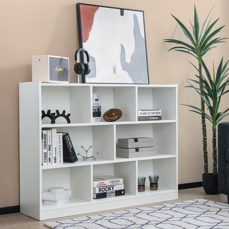 Kastner 93cm H x 122cm W Standard Bookcase, White