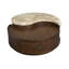 Table basse ronde avec roulettes
