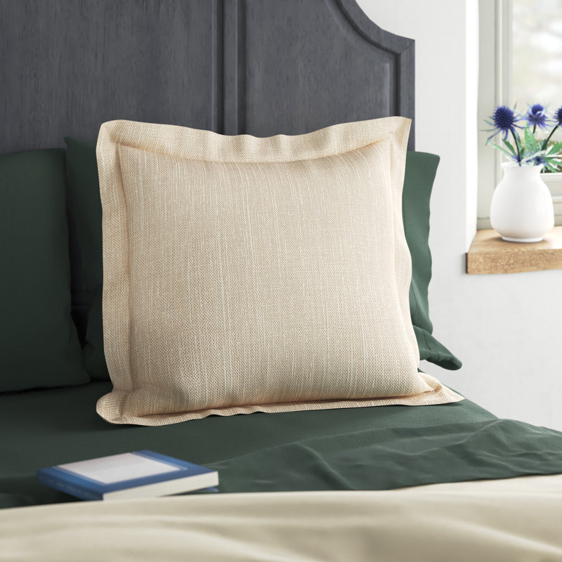 Jerrun Percale Sham - Standard, Standard, Natural