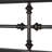 Edmund Open-Frame Metal Headboard with Center Panel-758127989-758127988