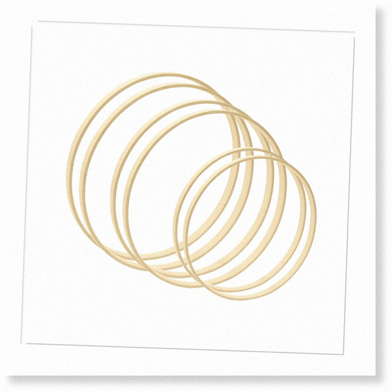 Eco-Friendly Bamboo Floral Hoops 6 Pack