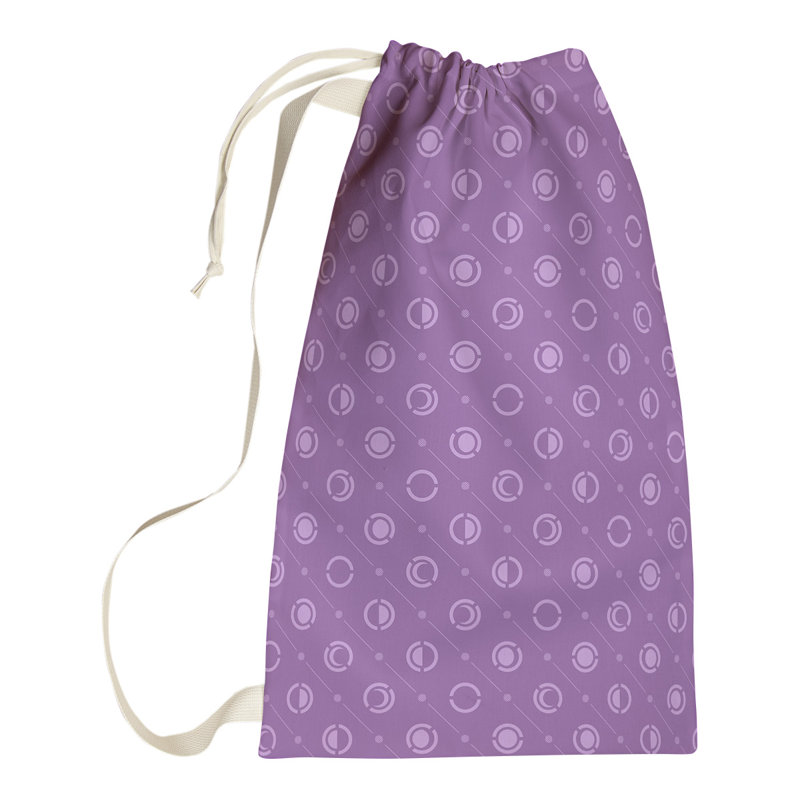 Sac à linge Moon Phases, H 29 po x l 18 po x P 1,5 po, Violet foncé