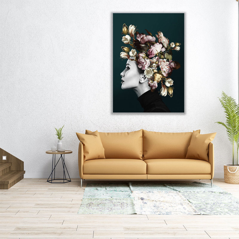«Stunning Woman», reproduction d'art sur toile, H 16 po x l 12 po