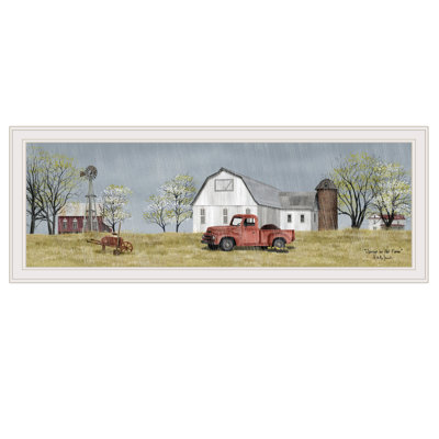 Spring on the Farm Framed Wall Art for Living Room, Home Wall Decor Framed Print by Billy Jacobs