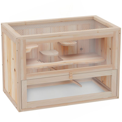 Cage à hamster à 2 niveaux Pawhut