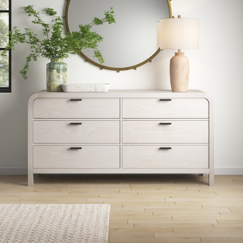 Solid Wood 172.72 cm W Chest of 6 Drawers