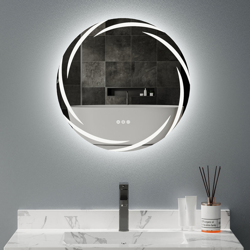 Biyanka Round Wall Mirror, 80cm H x 80cm W