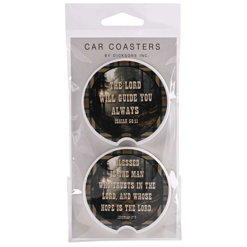 Car Coaster Blessed Is The Man 2pk
