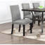 Ensemble de salle à manger moderne classique en bois naturel avec plateau rectangulaire en bois et chaises de chevet 6X