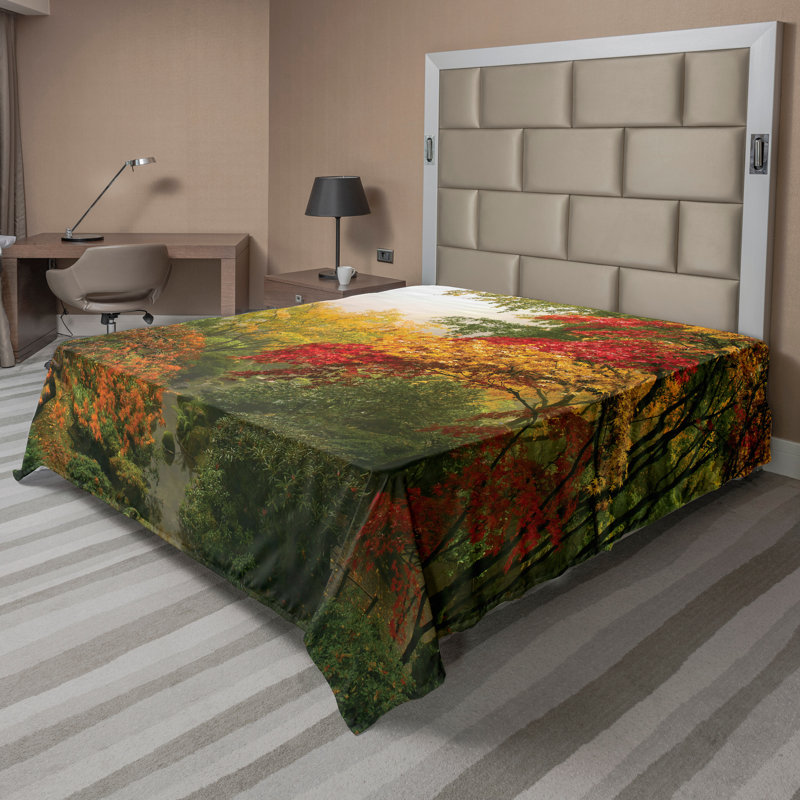 Drap plat Ambesonne Country, Drap plat pour très grand lit californien