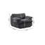 Fauteuil de canapé à compression complète avec pivot-845360539