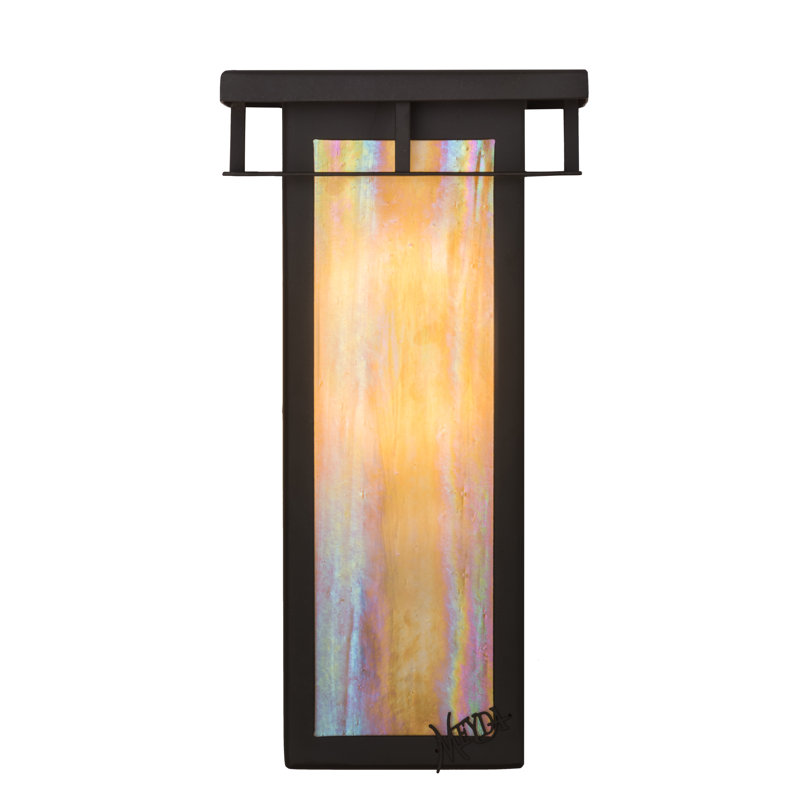 Portico Mission Bronze Flush Mounted Sconce