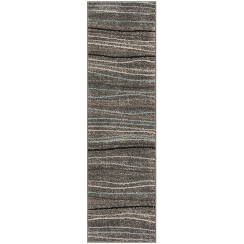South Hadley Abstract Hand Woven Area Rug, Runner 69 x 244 cm