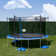 Trujump 14' Round Trampoline with Safety Enclosure & with Lifetime Warranty on Jump Mat
