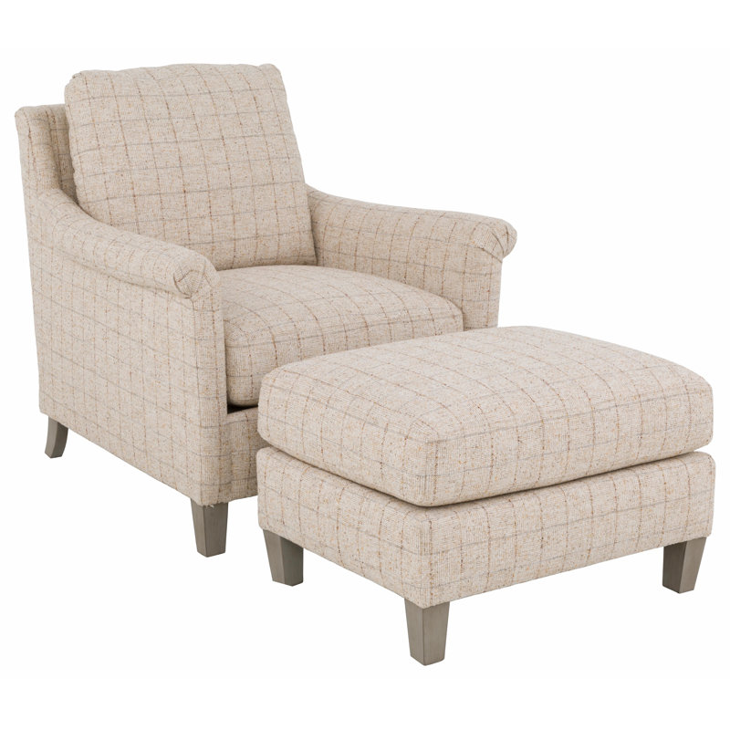 Olivia Lounge Chair, Walnut, 9508 Smoke