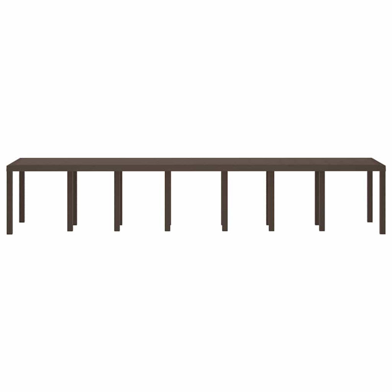 Garden Table, 73cm H x 400cm W x 100cm D, Brown
