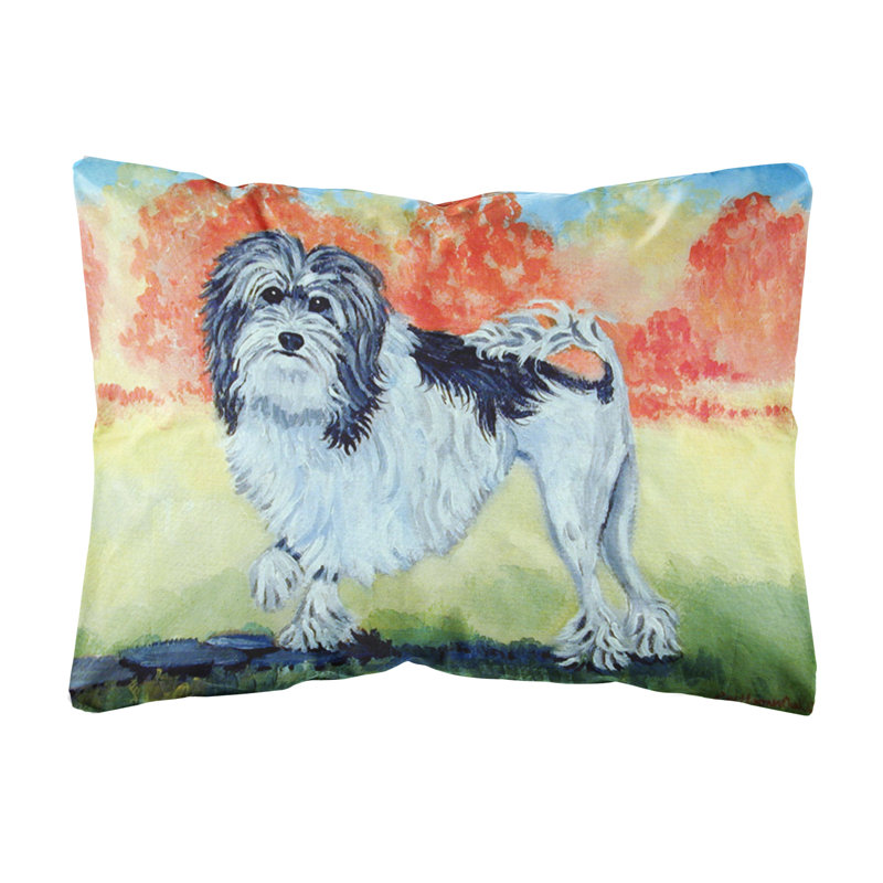 Lowchen Outdoor Throw Pillow