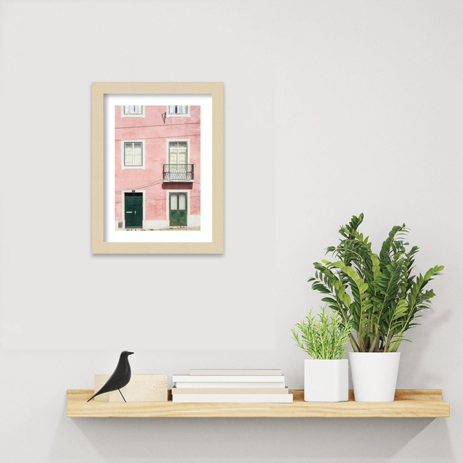 Daisey "Pink Parade" Print, Brown, 13" H x 10" W