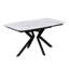 Extendable Metal Base Dining Table-989658328