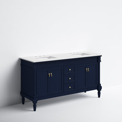 Ensemble de meuble-lavabo double 60 po Caitlin